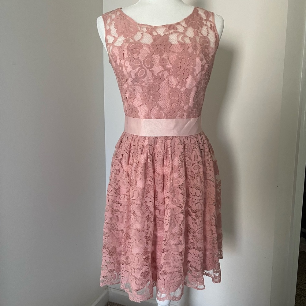 Pink Lace Dress!